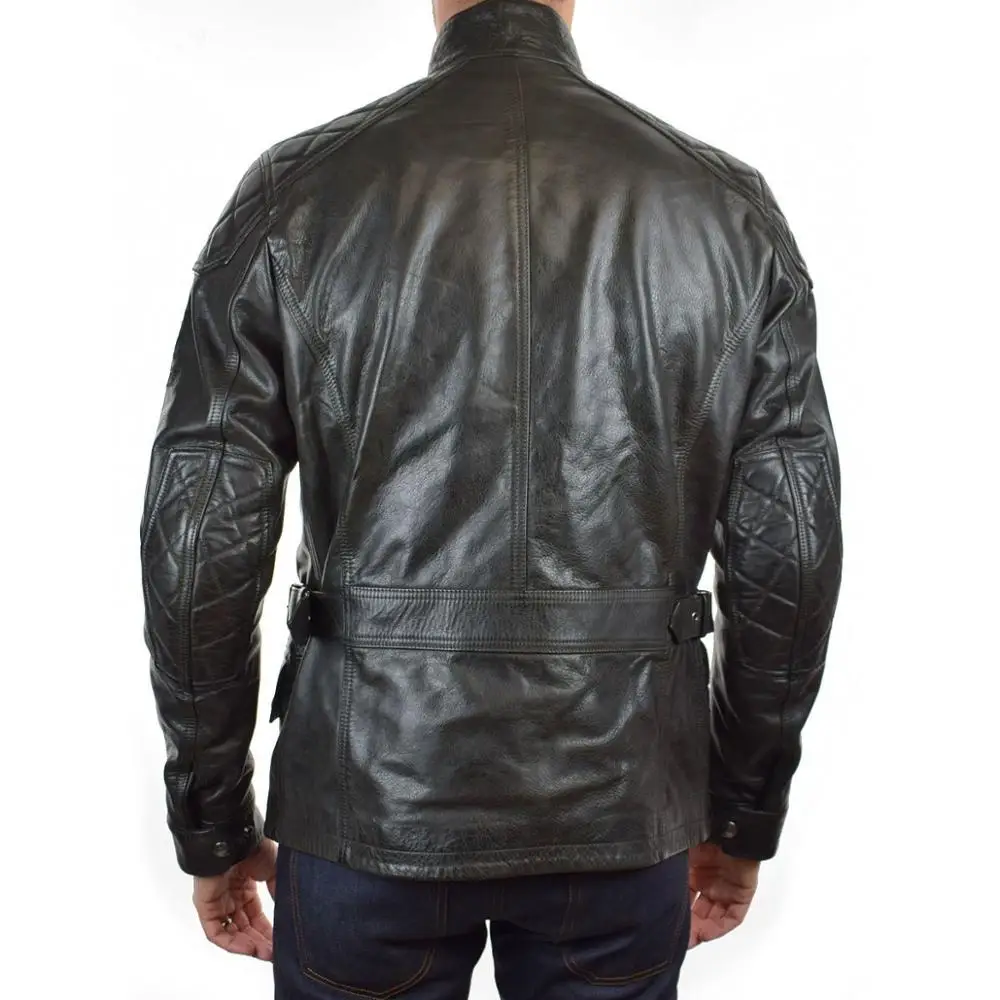 
TRICUT TURNER HAND WAXED LEATHER JACKET - ANTIQUE BLACK 