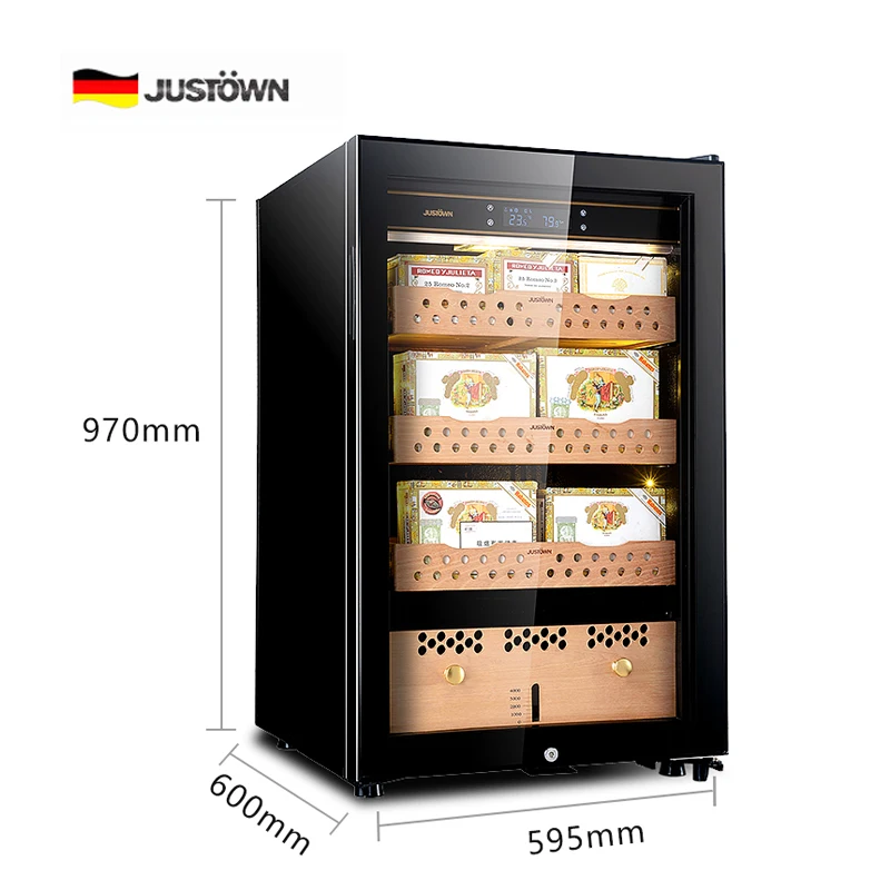 
Professional electronic backwoods humidors cabinet Humidifying Cooling Compressor No Frost Spain Cedar for Cohiba cooler 