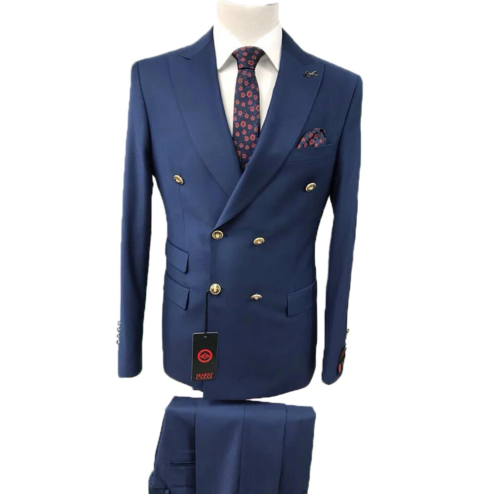 
BOYDEN CANDUN (B&C)Double Breasted Blazer Men Suits 2 Pieces Slim-Fit Tuxedo Suit 