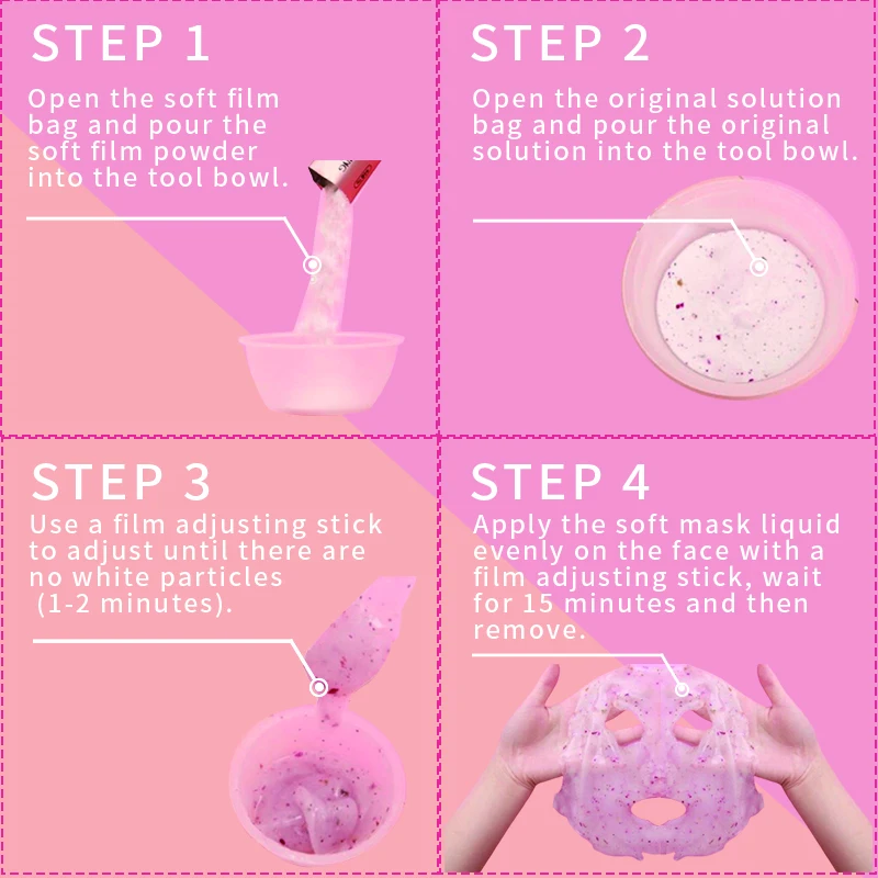 OEM Private Label Rubber Whitening moisturizing anti aging wrinkle hydrogel peel off hydro jelly Facial mask powder