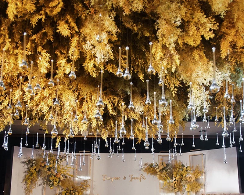 Water Droplets Wedding Shinning Glitter Acrylic Droplets Wedding Decoration