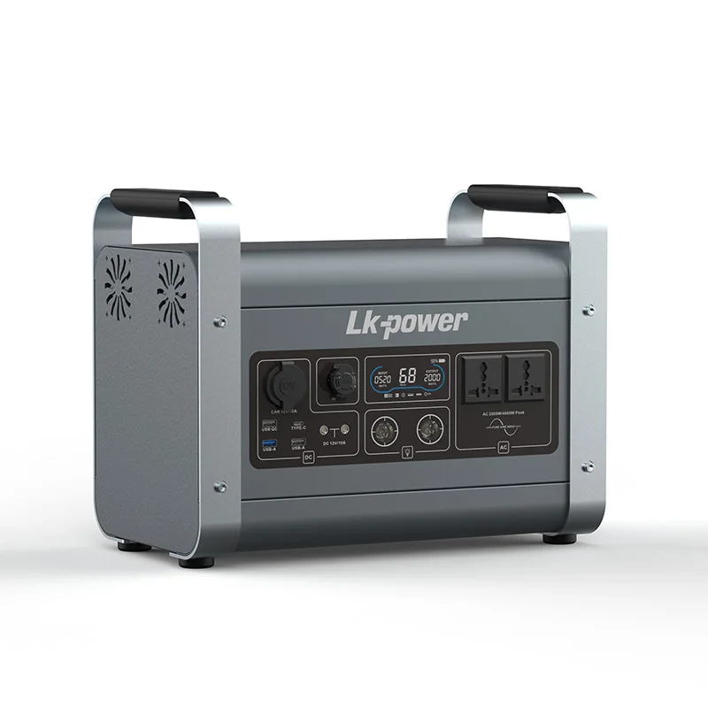 2000W Multi Ways Charging Portable Power Station AC DC In One Universal Usb Backup Portable Solar Generator