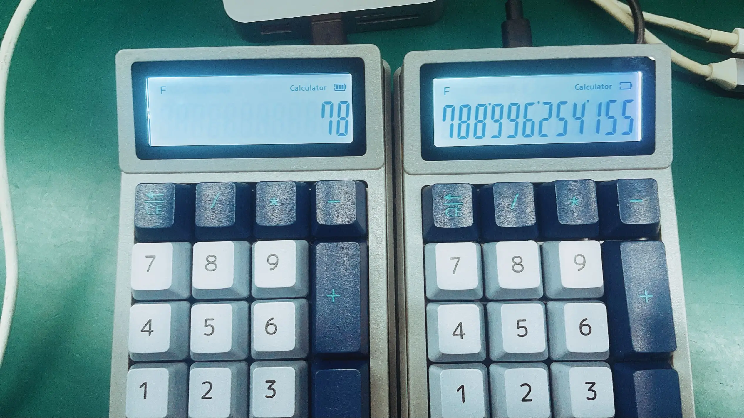 DENTEN 2 in 1 Calculator Numpad Number 17 Keys Bluetooth Keyboard with Digital Display Portable Mini numeric keypad GOOD DESIGN