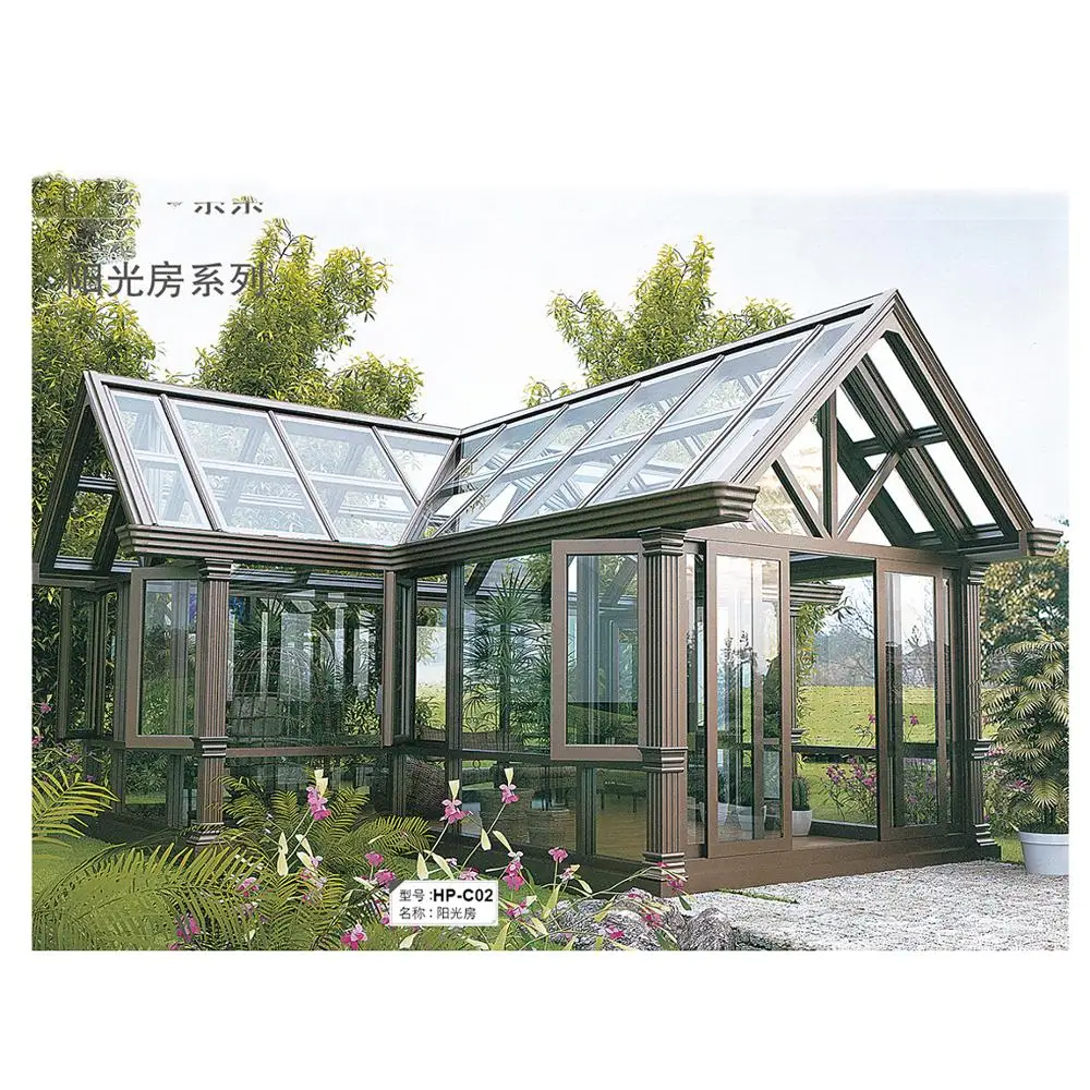
warm keeping top grade solarium green house 