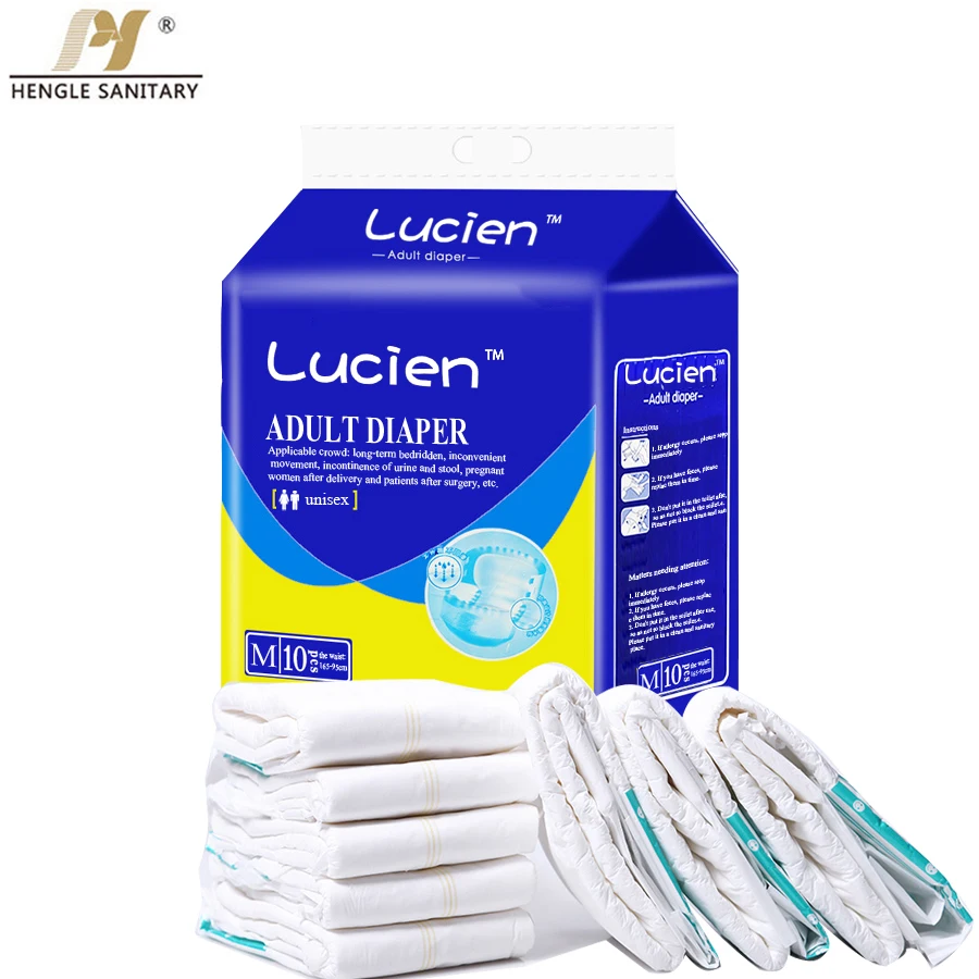 Chinese manufacturers direct selling disposable elderly incontinence diapers PE film super absorbent ultra-thin adult diapers