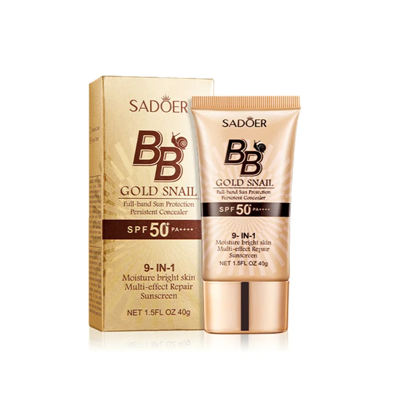 Make up Foundation Snail BB Cream Long Lasting Moisturizing Snail Essence Waterproof Sunscreen BB Cream SPF 50