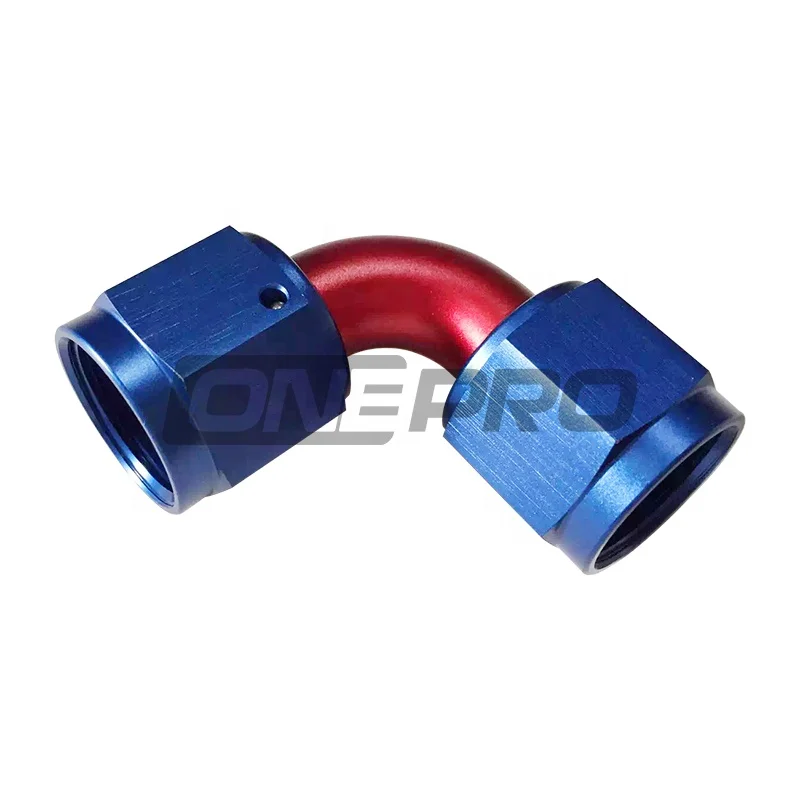 
Aluminum -3 -4 -6 -8 -10 -12 90 Degree Elbow AN Female Swivel Coupler Coupling Adapter Fitting 