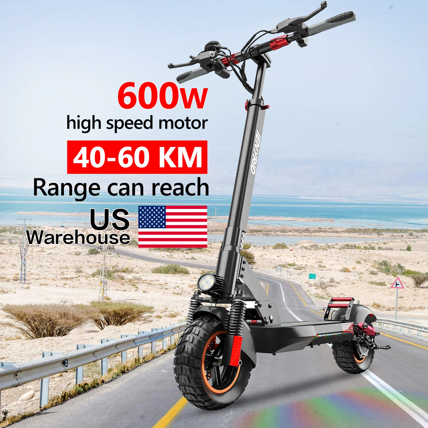 US Warehouse Drop Shipping iENYRID M4 Pro electric scooter 600W Motor Max Speed up to 45km/h Max Durance 50km electric scooter