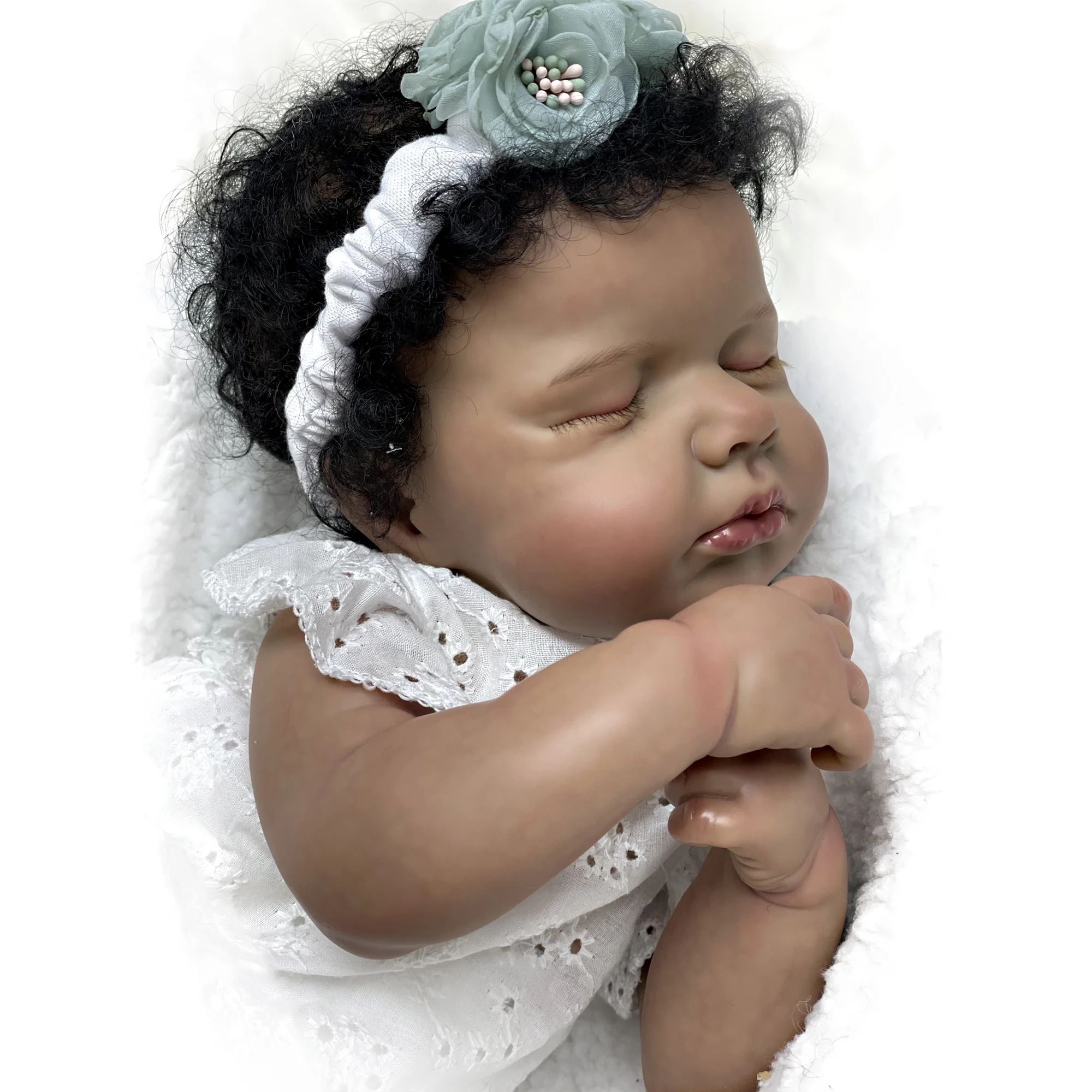 Hot Products 18 inch  Realistic Gift Boneka  Bahan Vinyl Silicone Custom Handmade Painting Newborn Reborn Baby Doll