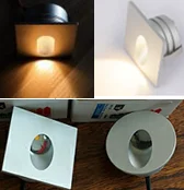 Mini cute design indoor outdoor recessed 3w led step stair light wall mounted