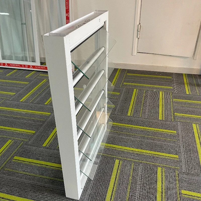 Apartment PVC Glass Louvers Sliding Open Style Horizontal Opening Pattern Jalousie Window Soundproof Roller Blind Plastic Frame
