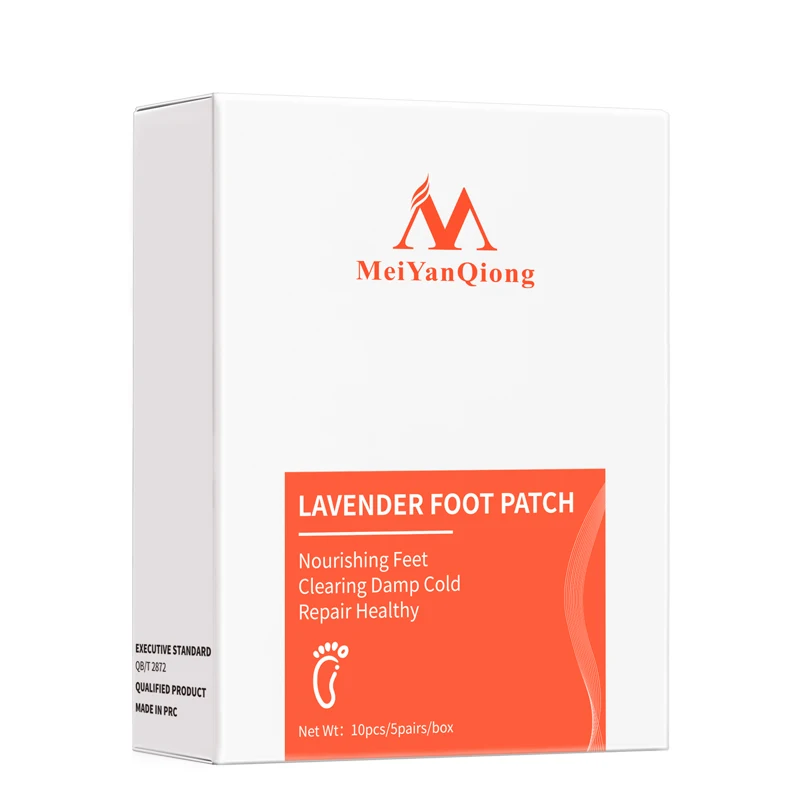 1 Box Lavender Detox Foot Patches Pads Nourishing Repair Foot Patch Improve Sleep Quality Slimming Patch Loss Weight Care