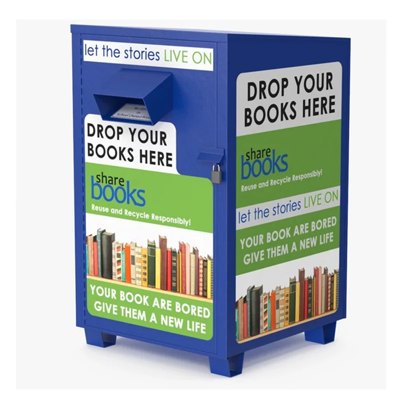 outdoor galvanized steel shoes clothes donation drop bin church charity clothes donation box metal used clothing recycling bins