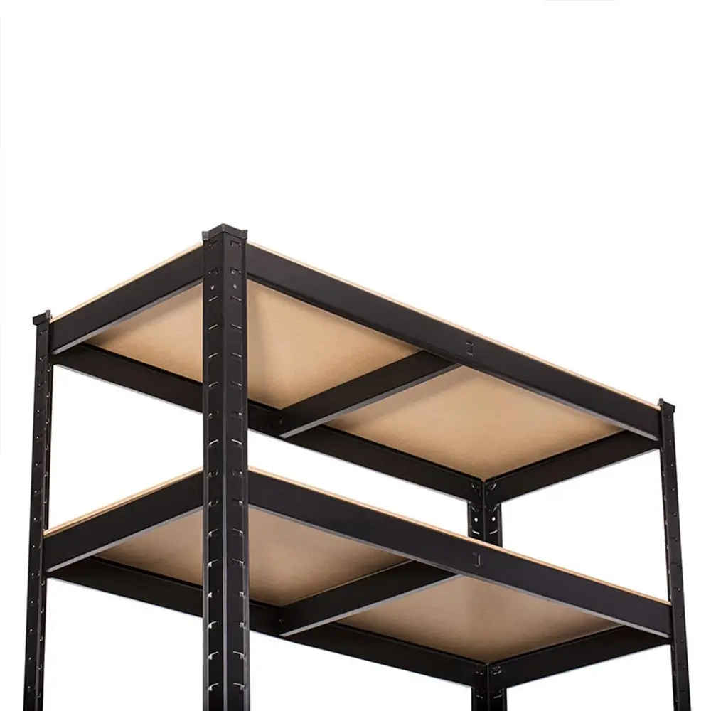 Оптовая продажа, простая в сборке стойка для хранения, сверхпрочная 5-уровневая регулируемая полка для гаража из промышленной стали