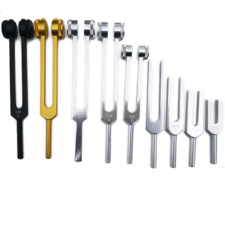 High Quality Ent Instruments Aluminum and Plastic Chakra Tuning Fork 512Hz and 128Hz Medical Tuning Forks