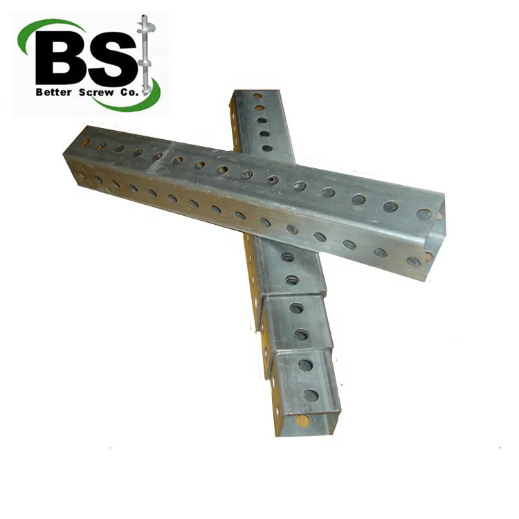 ASTM 2 Inch Square Post Steel Post Steel Squared Sign Post  Steel Uchannel Pipe Base For North America