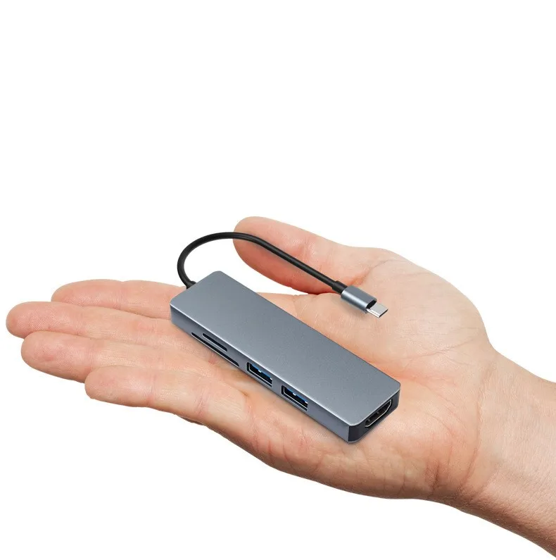 5 в 1 многопортовый USB C на 3 0 4K HDMI многофункциональный конвертер концентратор