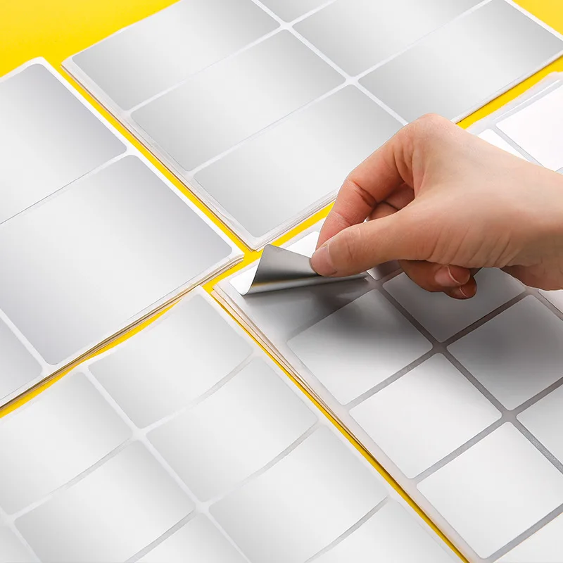 Водонепроницаемая маслостойкая высокотемпературная самоклеящаяся матовая серебряная этикетка для домашних животных наклейка упаковки 3C