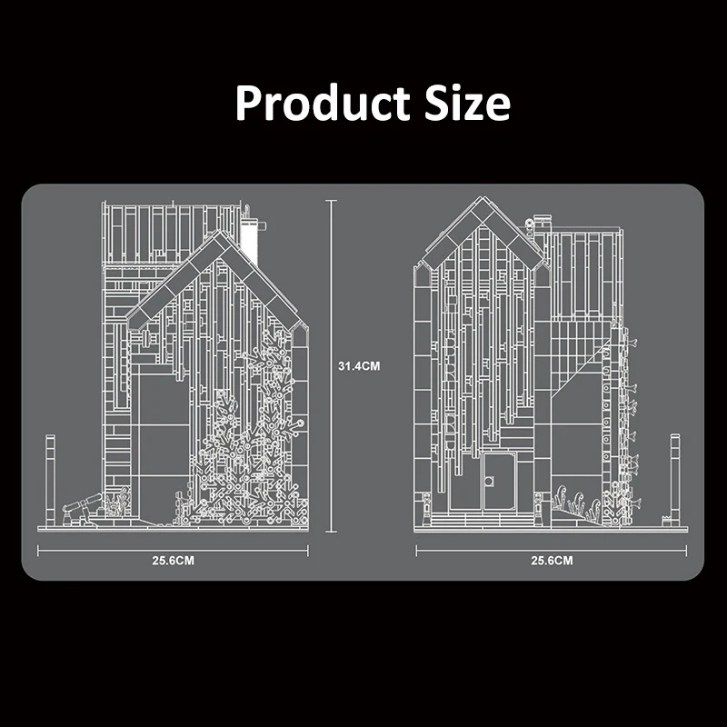 New Modern Library Model MOC Building Blocks Toys Mould King 16022 Street View Series Brick Block For Children Gifts ABS Plastic