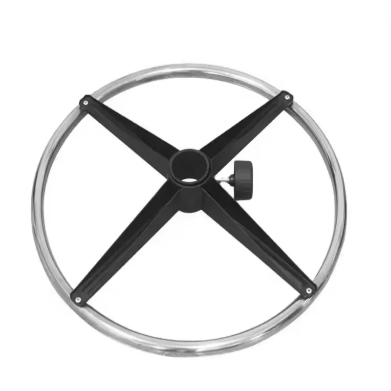 Hardware fitting chromed polishing star swivel chair base office/home furniture Bar Chair Foot Ring