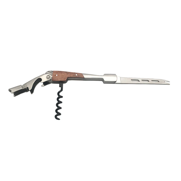 Лидер продаж Amazon, набор ножей для сыра из нержавеющей стали с деревянной ручкой Laguiole, набор штопор, набор ножей для сыра