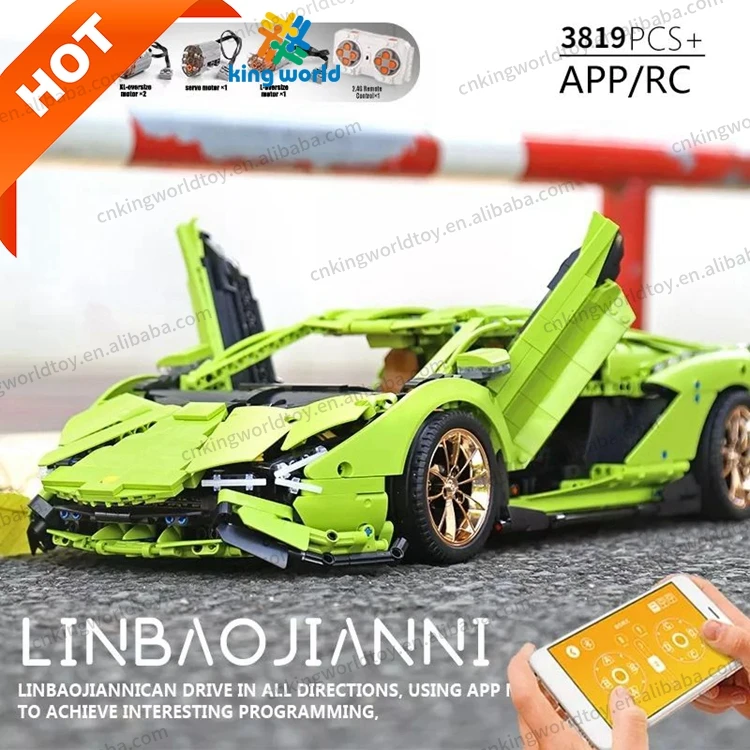 Hot sell Mould King 13056S+D RC model car plastic blocks building toys compatible with all major brand toys for big kids