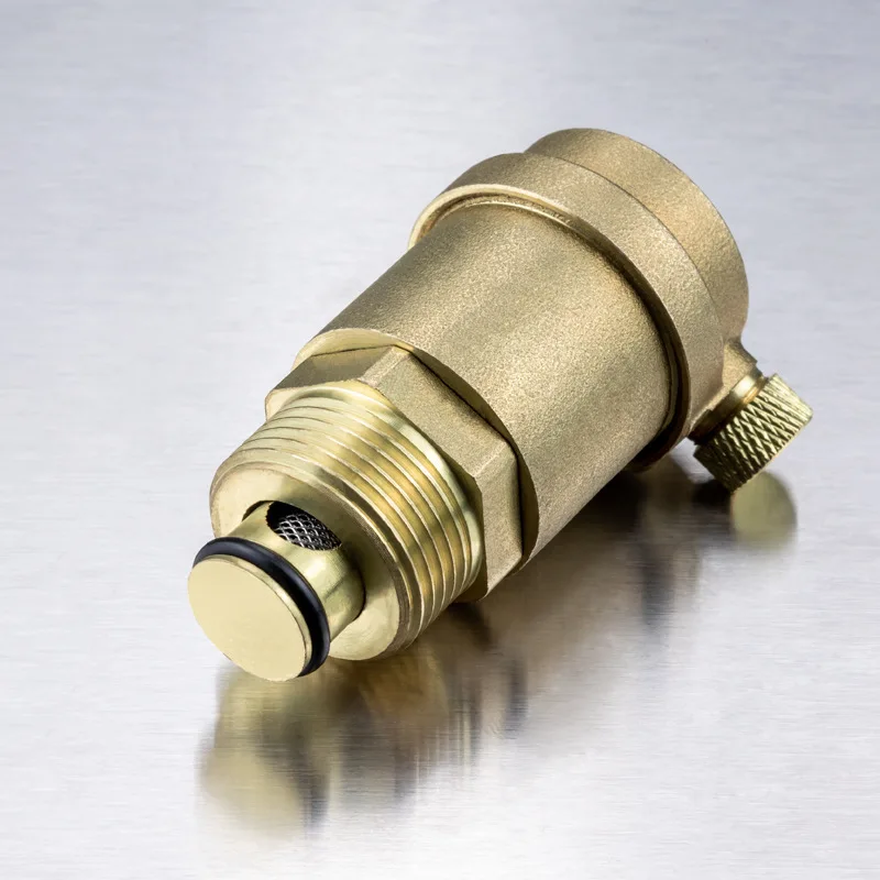 Valve Brass Quick Automatic Thread Outer Wire Pipe Plumbing Fire Protection DN15 Wholesale One-Way Exhaust Valve