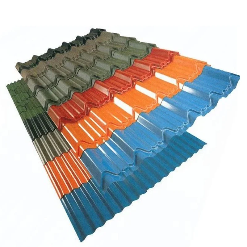 Customizable Embossed PPGI color coated corrugated prepainted galvanized steel roof sheet metal roofing tile prices
