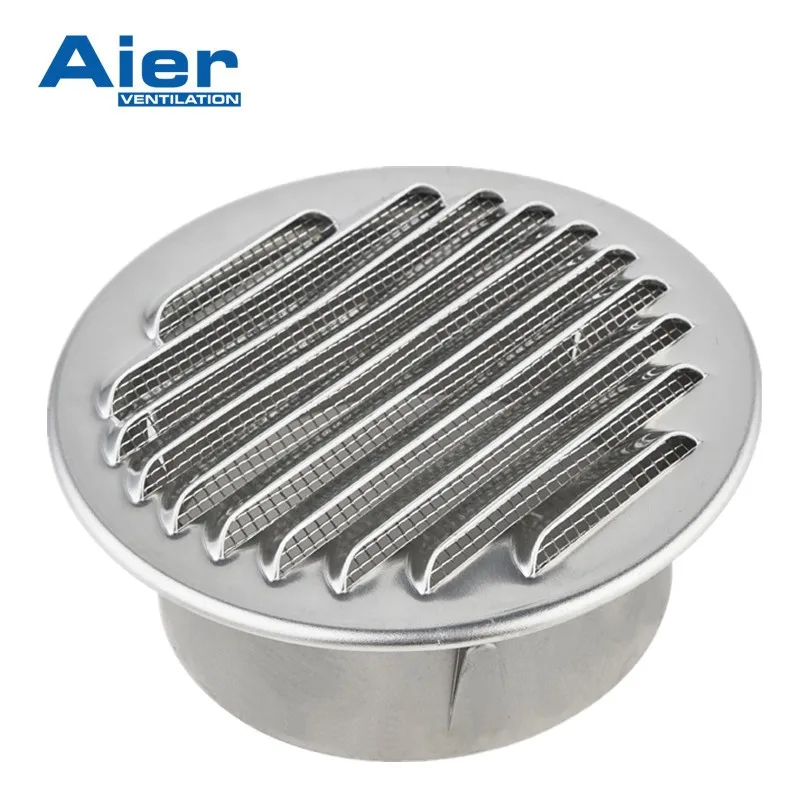 High quality aluminum round wall air vent ceiling louver