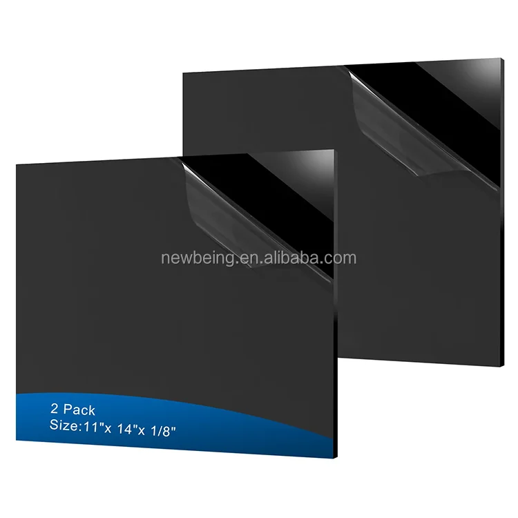 Black Cast Plexiglass Sheets for DIY Display, Handcraft, Home Decor, Painting, Display Stand