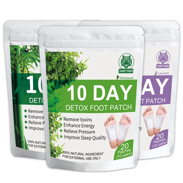 Hot sale Products Wormwood Detox Foot Patch 2 in 1