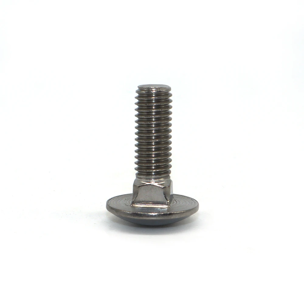DIN 603 Carriage Binding Truss Head Screw Bolts Mushroom Round Head Square Neck Bolts Stainless Steel Screws