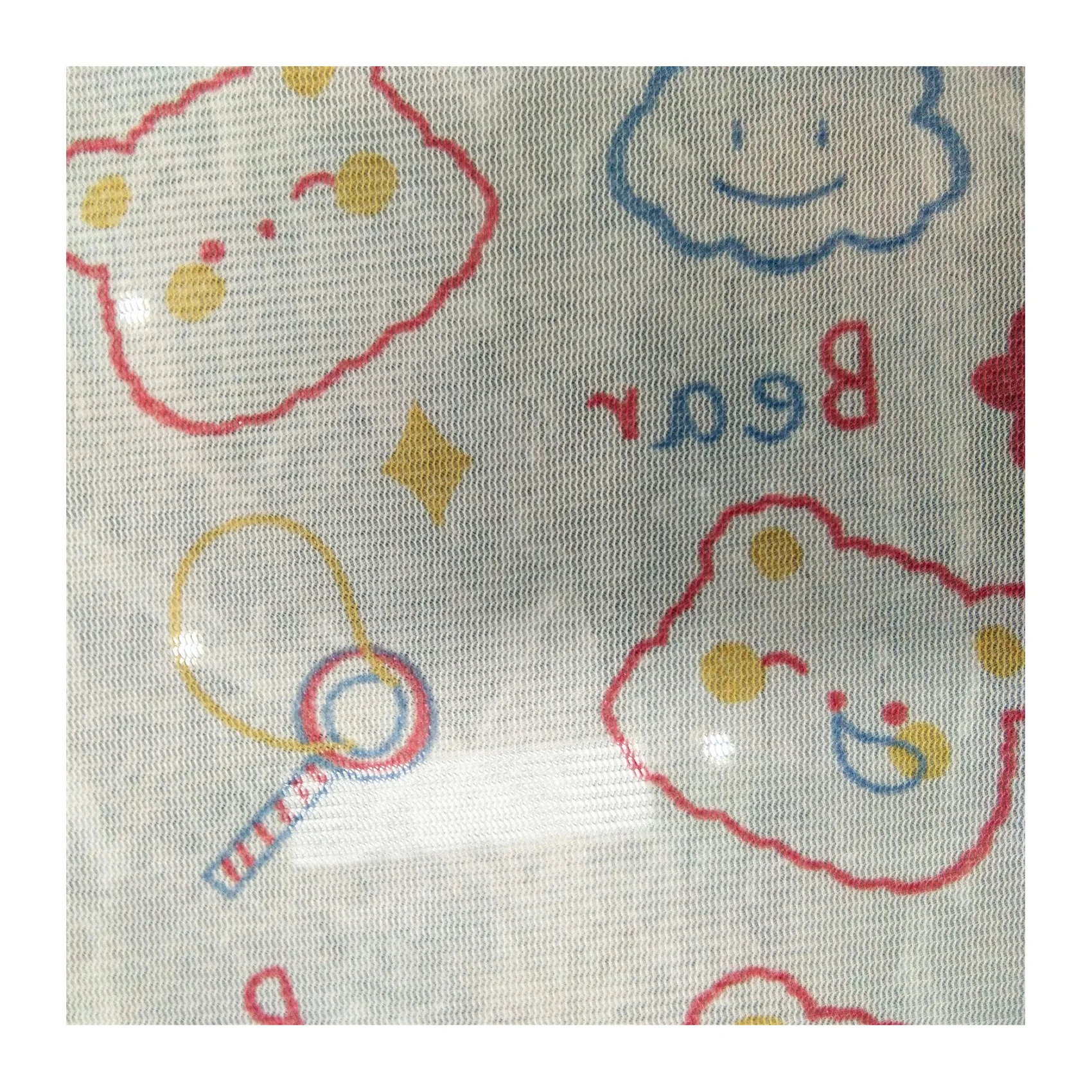 
Clearance Stock Lots Fabric Polyester Mesh Fabric Printed for Laundry Mesh Bag and Jacket and Dress 