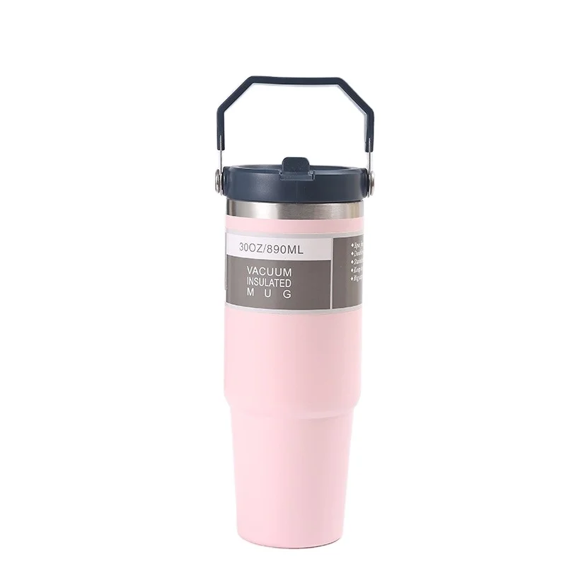 Modern Design Explorer Vacuum Insulated Ceramic Cup 500ml Capacity for Outdoor Travel and Camping Portable Drinkware