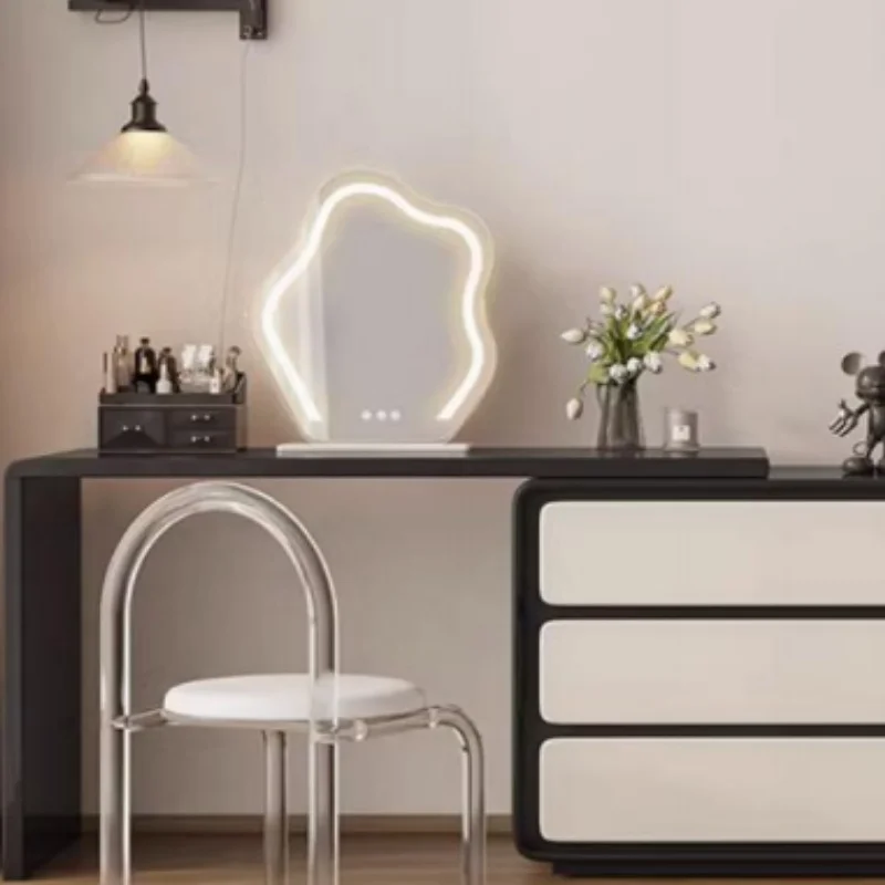 2024 Bedroom furniture wooden designs vanity dressing table and drawers makeup vanity desk bedroom dresser with mirror