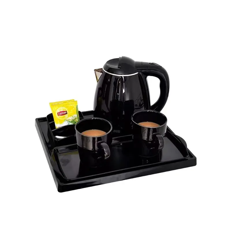 Sachikoo Corded Double-deck Hotel Professional Electric Kettle and Tray Set