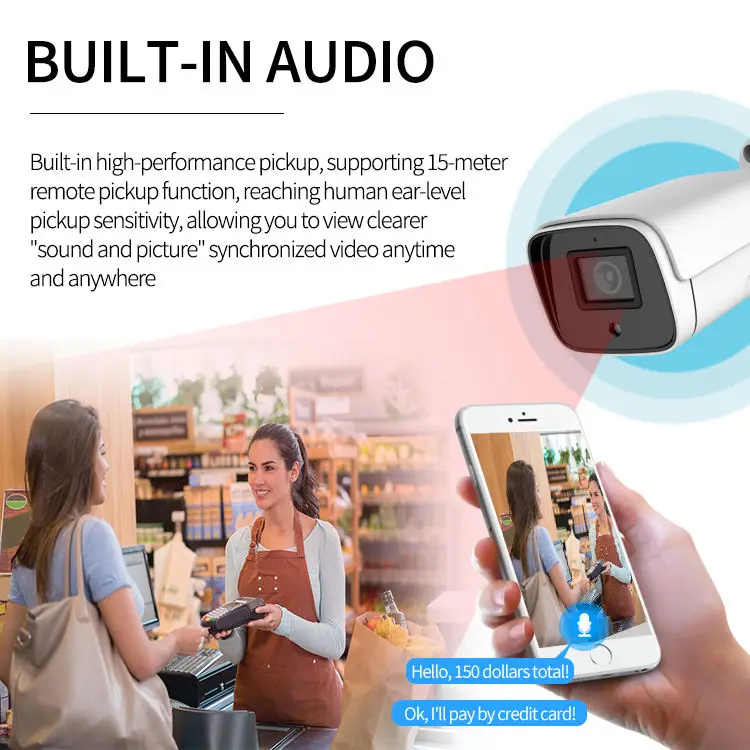 New high-quality H.265 4 CH 3 MP Outdoor Security CCTV Camera With DVR System POE NVR Kit 4 Channel POE cctv camera system kit