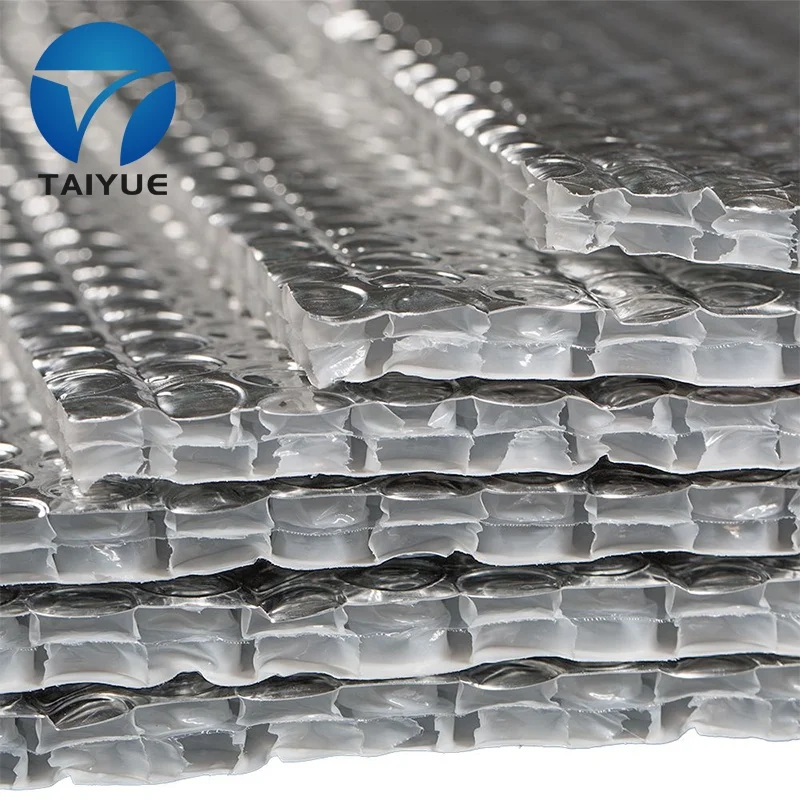 Double Bubble Reflective Foil Insulation 6mm Thickness with Aluminum Foil  Radiant Barrier Wrap for Warehouse Application