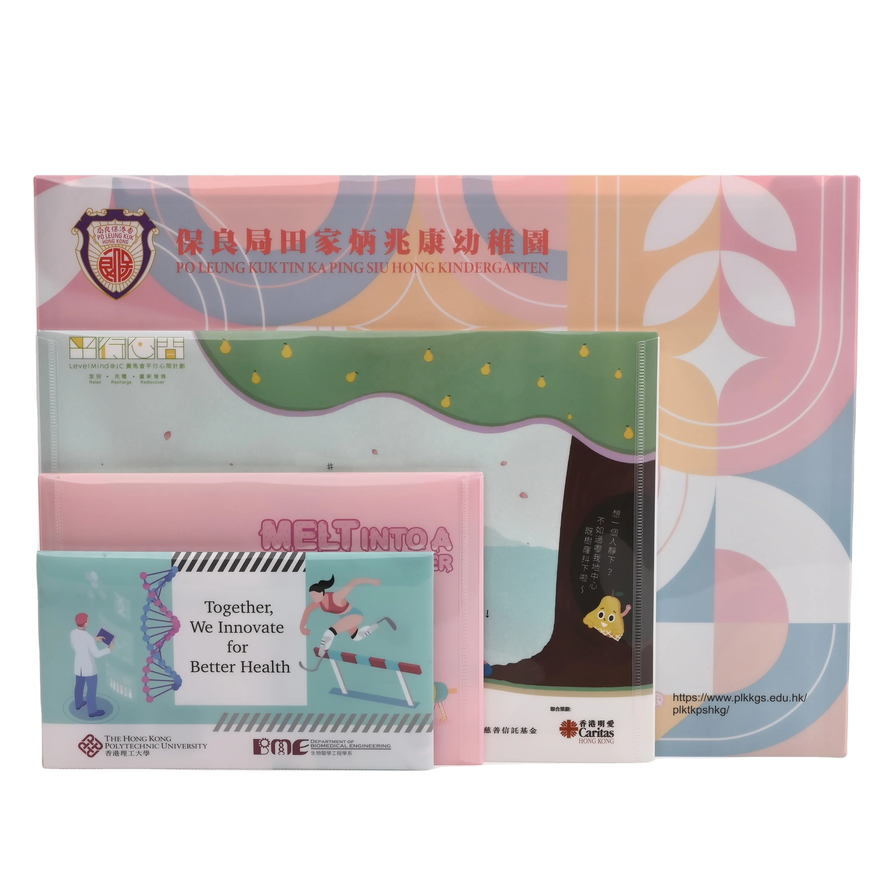 Пользовательские печатные пластиковые полипропиленовые конверты папки для документов A6 A5 A4 A3 школьные деловые с кнопкой