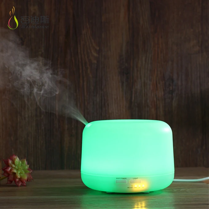 Portable electric ultrasonic mini air cooler humidifier led light essential oil diffuser 300 ml