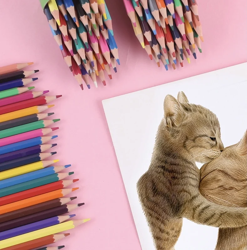 Горячая Распродажа деревянные цветные карандаши 12 24 36 цветов масляный карандаш ручная роспись цветной карандаш набор