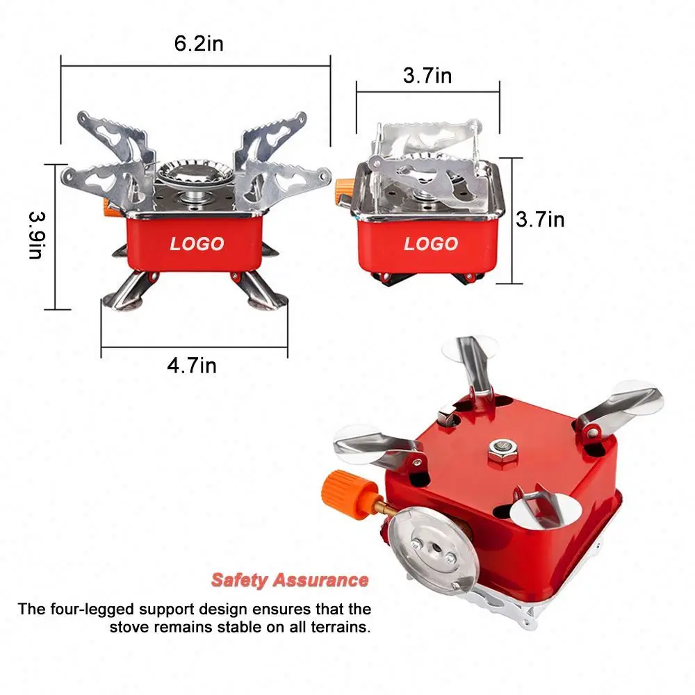 Baiyuheng Mini Gas Stove Portable Electronic Ignition Camping Hiking Cooker Burner  Gas Stoves for Picnic