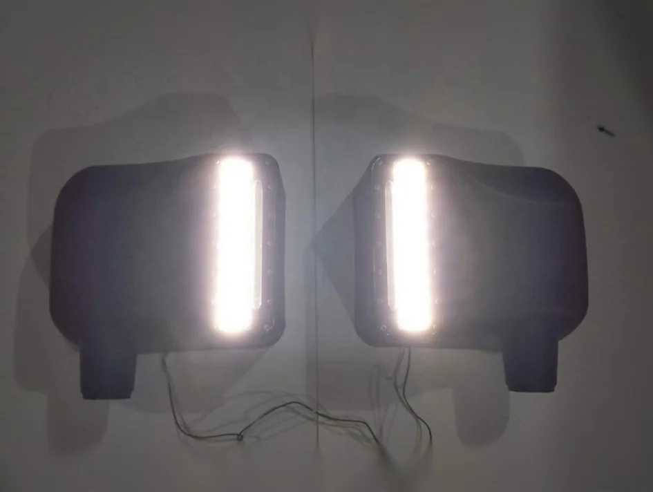 Автомобильные аксессуары, черная крышка, светодиодный поворотник, боковой корпус зеркала заднего вида, одиночное освещение для Jeep Wrangler JK 07-17
