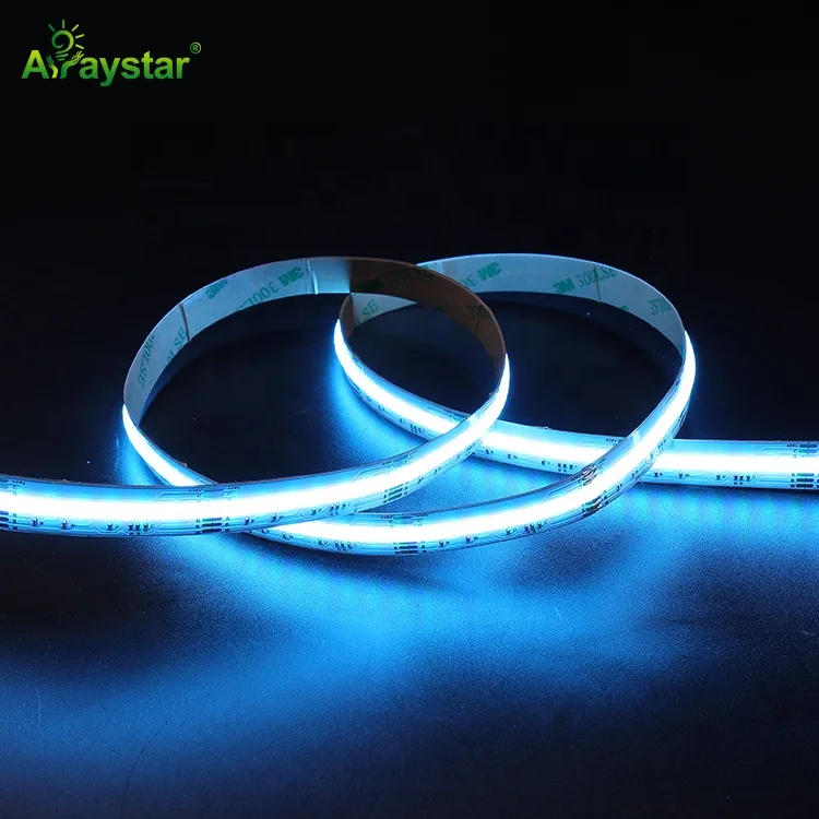 Newly Released SMD FCOB LED Strip Light Slim 10mm High Brightness Dotless 12V 24V COB LED Strip CRI90 320 LEDs 2022
