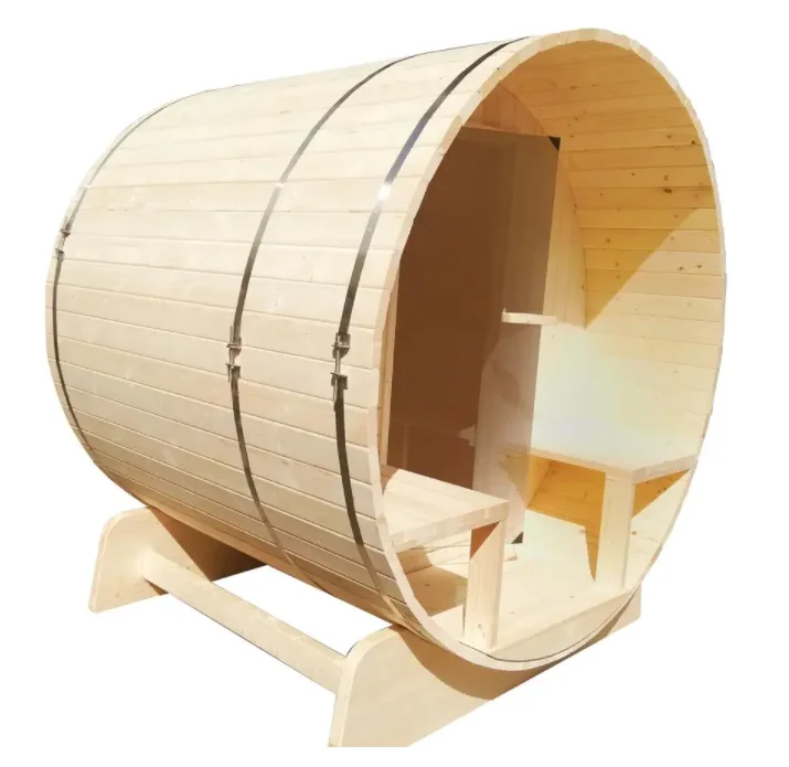 2022 New design barrel sauna room 5-Person Finland Pine outdoor sauna Electric Heater Sauna