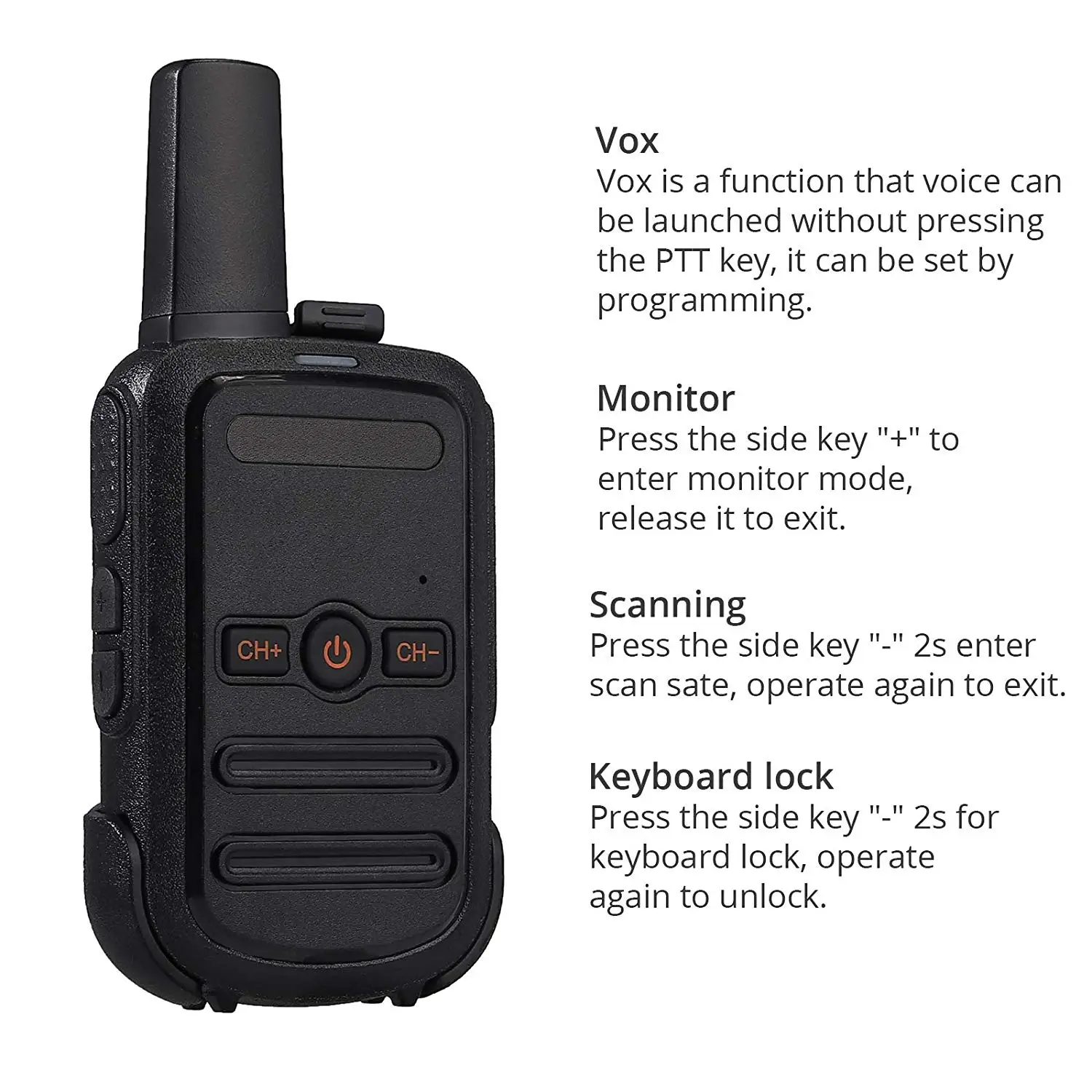  CE/ROHS Mini бесплатная Лицензия PMR446 Walkie Talkie OEM Two Way