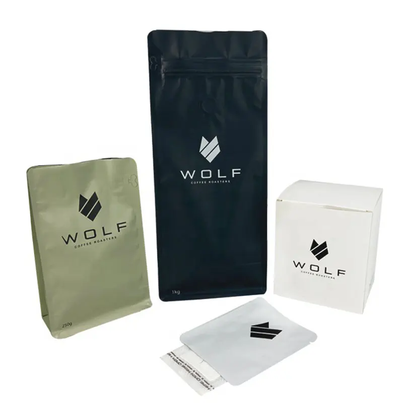 Custom Print Biodegradable Drip Bag Coffee Packaging Set 250G 500G 1Kg Drip Coffee Filter Bag