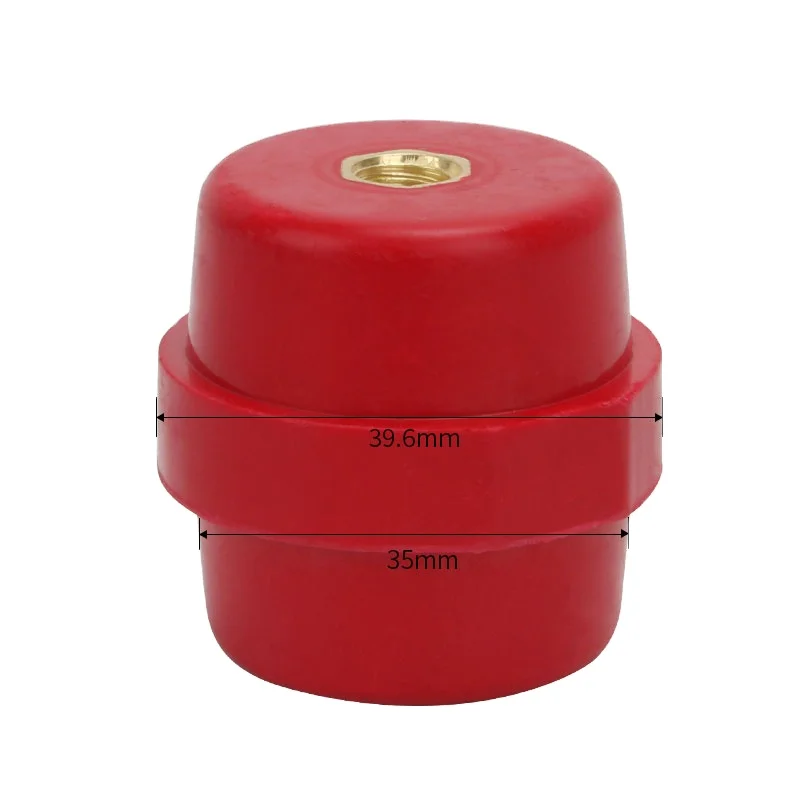 SM40*M8 copper core bus bar insulator Distribution box Low voltage red insulation base High quality spindle pillar