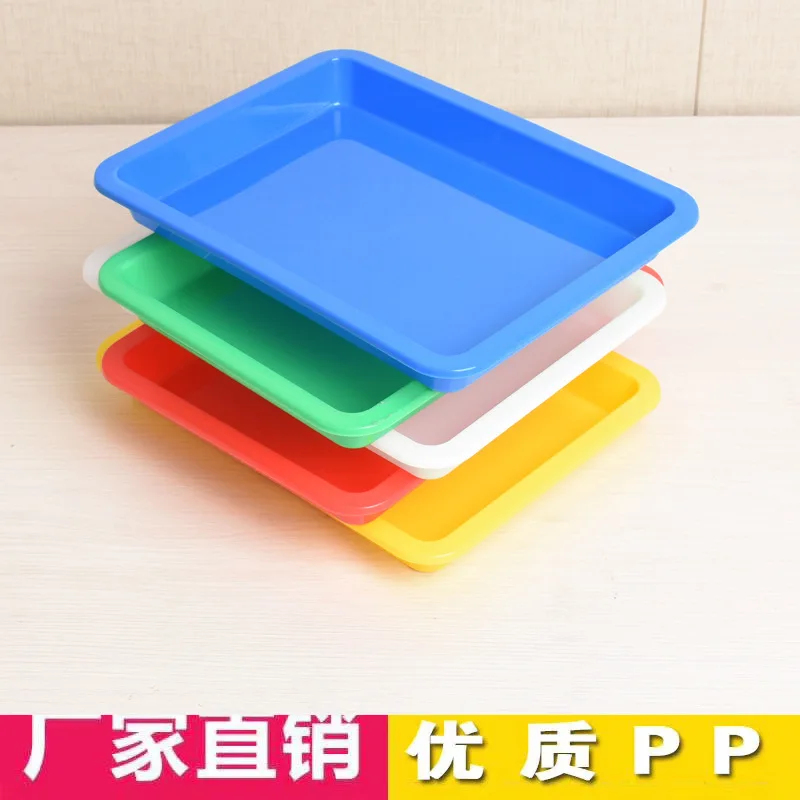 Activity Plastic Trays - Toddler Arts and Crafts Sensory Tray - Rainbow Classroom Colors - Great for Lego - Sand - Crafts