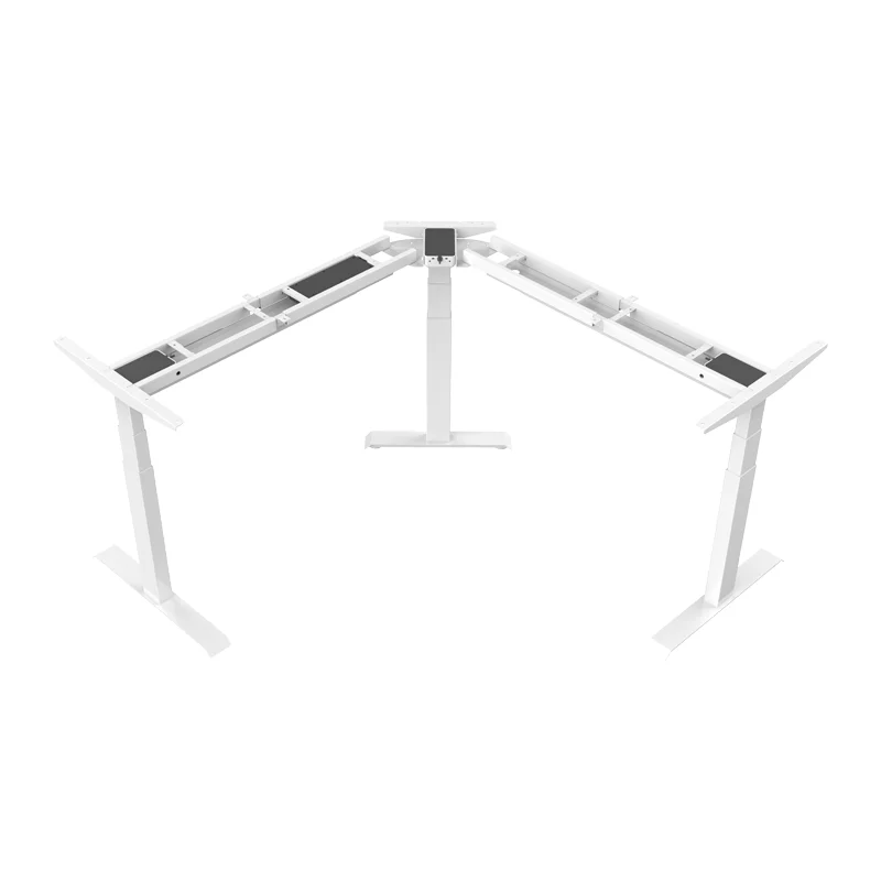 Executive Office workstation electric adjustable desk frame L shape Height Adjustable Office Desk frame
